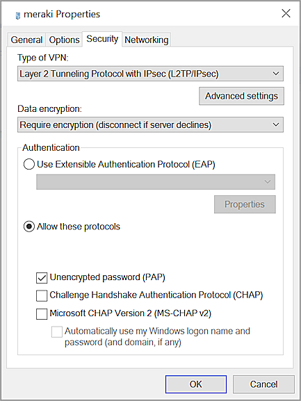 The screenshot of VPN Client, picture 4